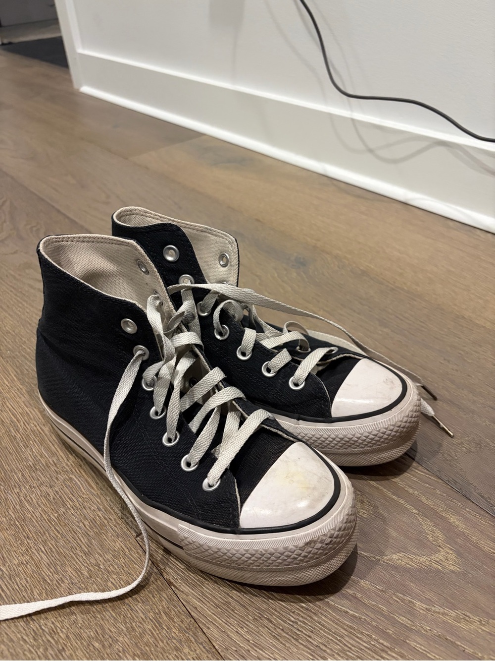 Converse Classic High-Top Platform Sneakers - Black